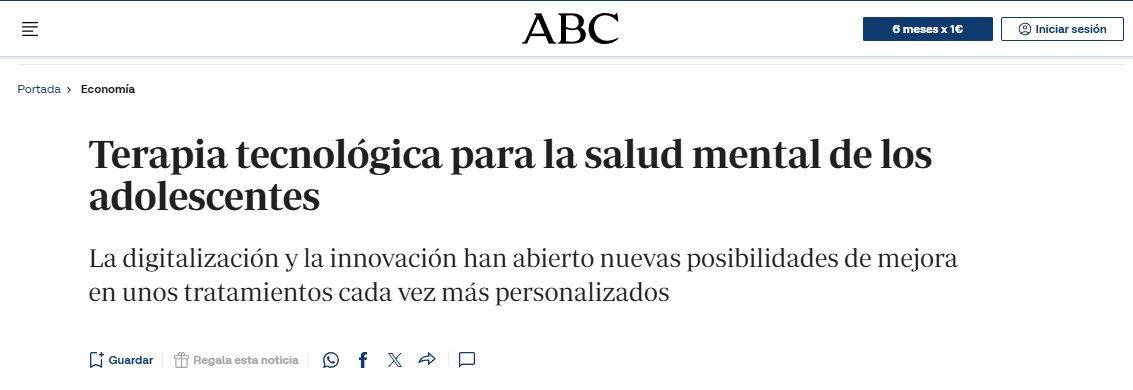 eB2 en ABC: Terapia tecnológica para la salud mental de los adolescentes