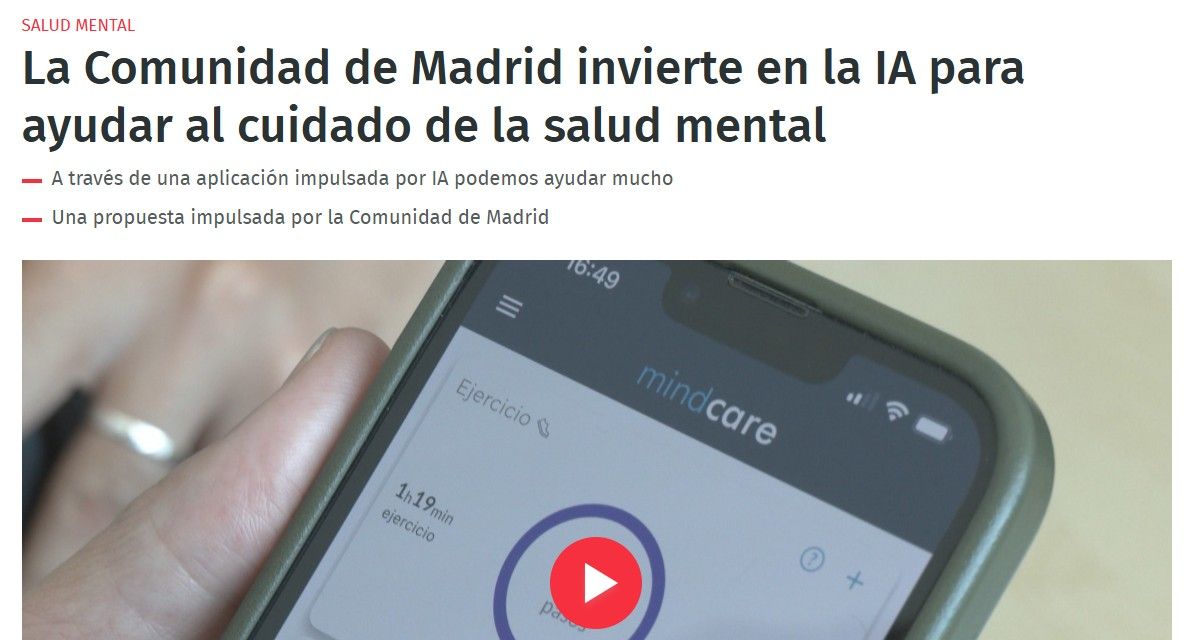 eB2 en Madrid Directo: la apuesta de la Comunidad de Madrid por la IA en salud mental